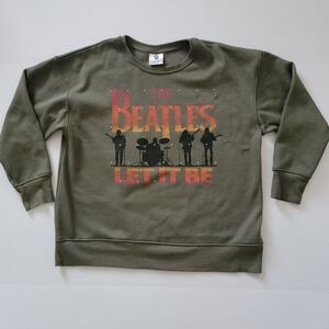 The Beatles Olive Green Crewneck Size Small
